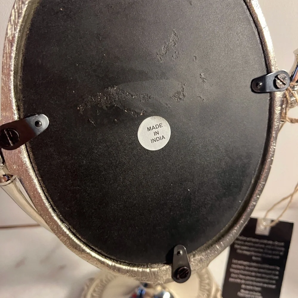 Antique style Cast metal silver Vanity adjustable 10” India